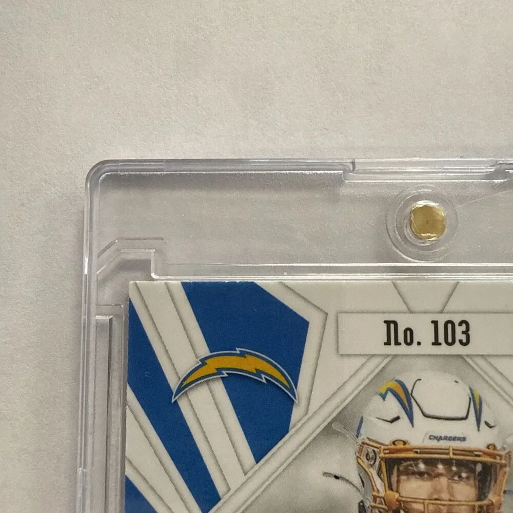 2020 Panini Phoenix JUSTIN HERBERT Chargers Fire Burst #103 Rookie RC